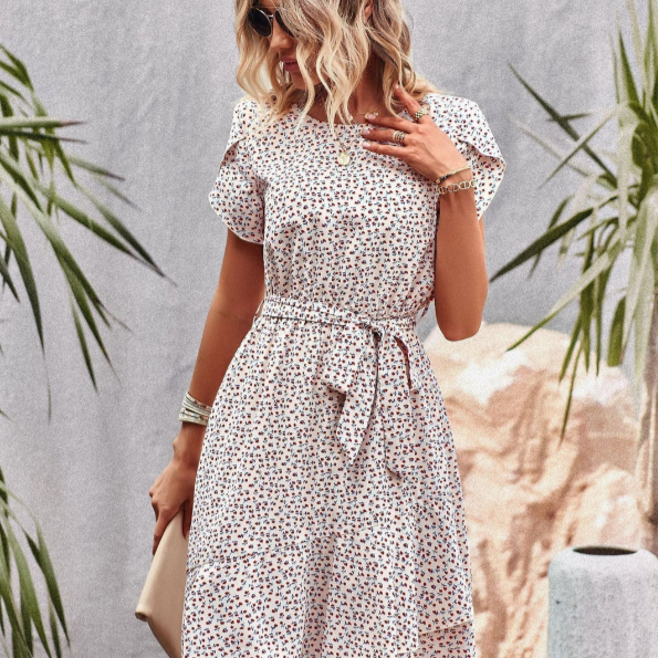 Charlotte Printed Floral Midi Dress